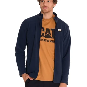 Polar Casual Hombre Microfleece Full Zip Azul Cat