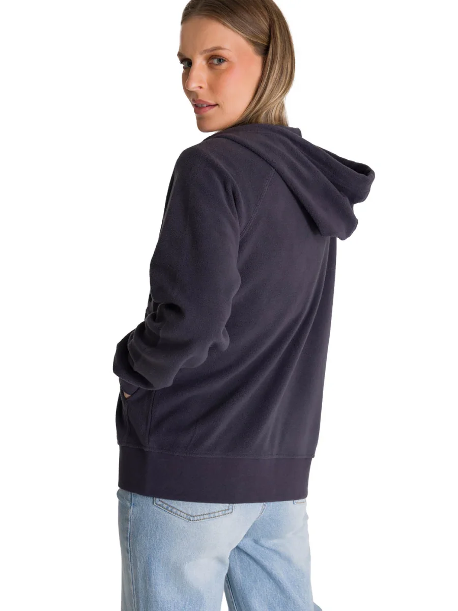 Polerón Unisex Microfleece Full Zip Gris CAT - Imagen 4