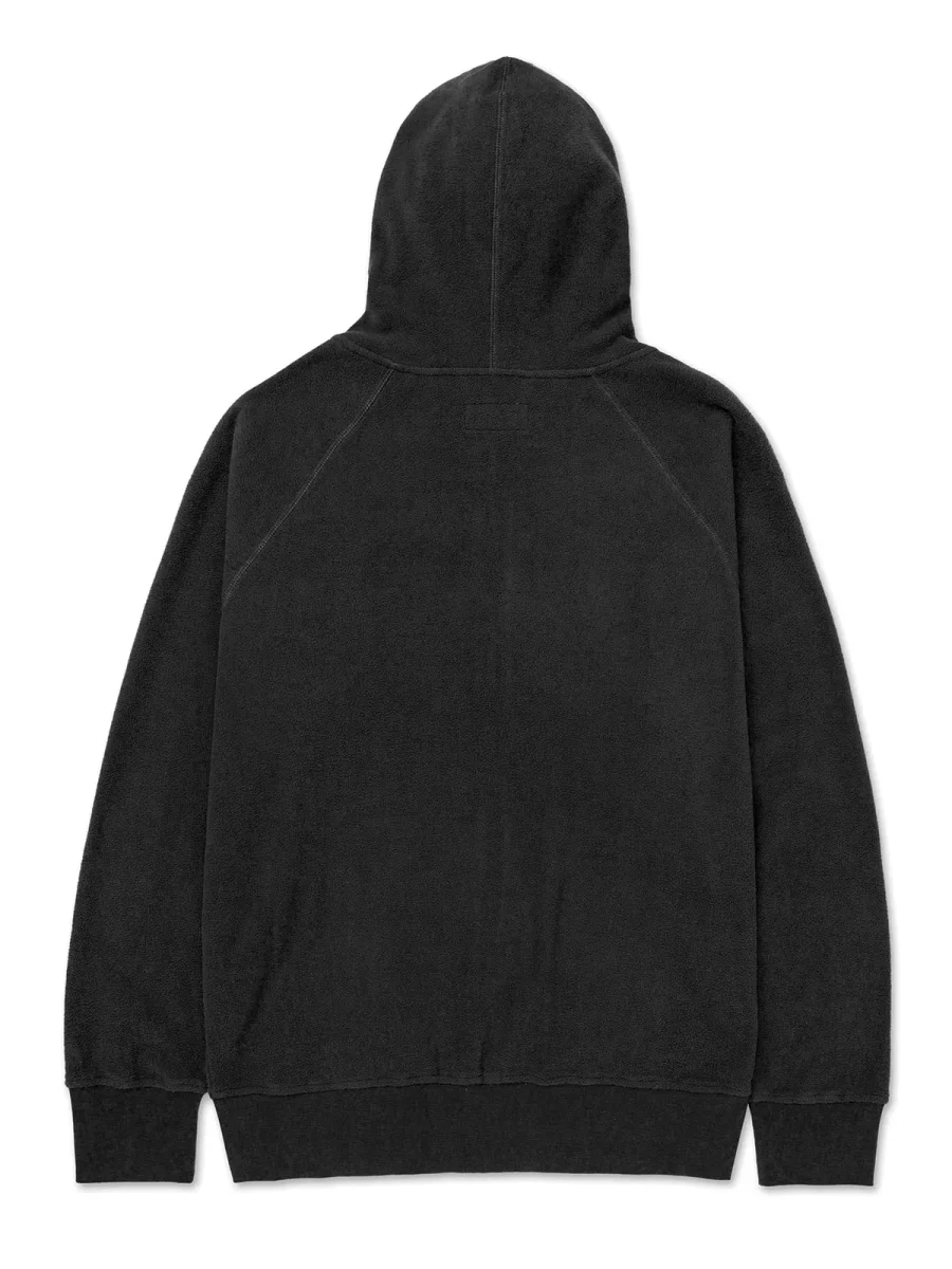 Polar Manga Larga Unisex Microfleece Full Zip Hoodie Negro Cat - Imagen 9