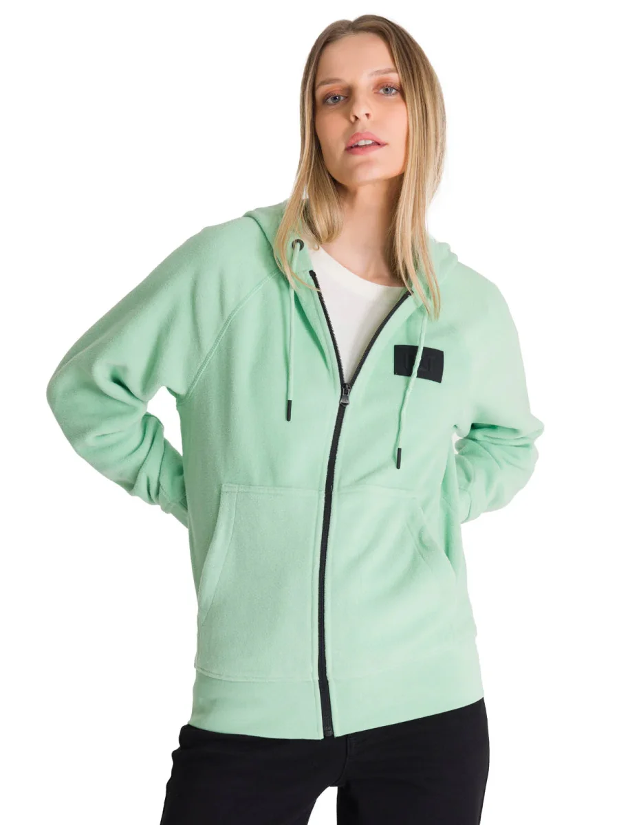 Polerón Unisex Microfleece Full Zip Verde CAT - Imagen 3