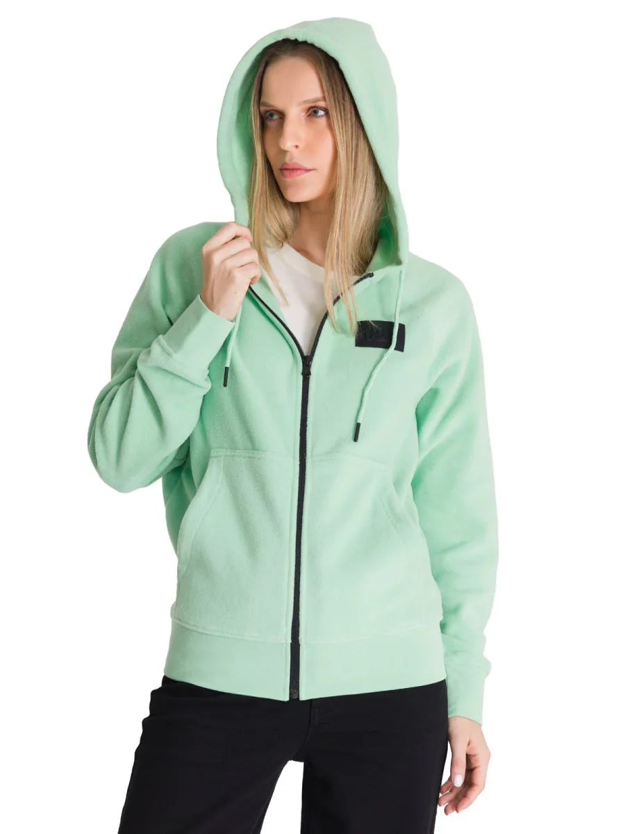 Polerón Unisex Microfleece Full Zip Verde CAT - Imagen 5