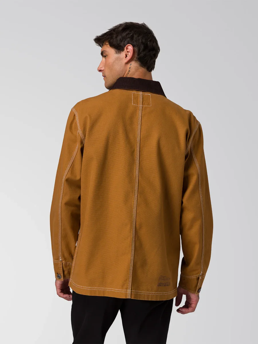 Chaqueta Manga Larga Hombre Canvas Chore Café Cat - Imagen 6