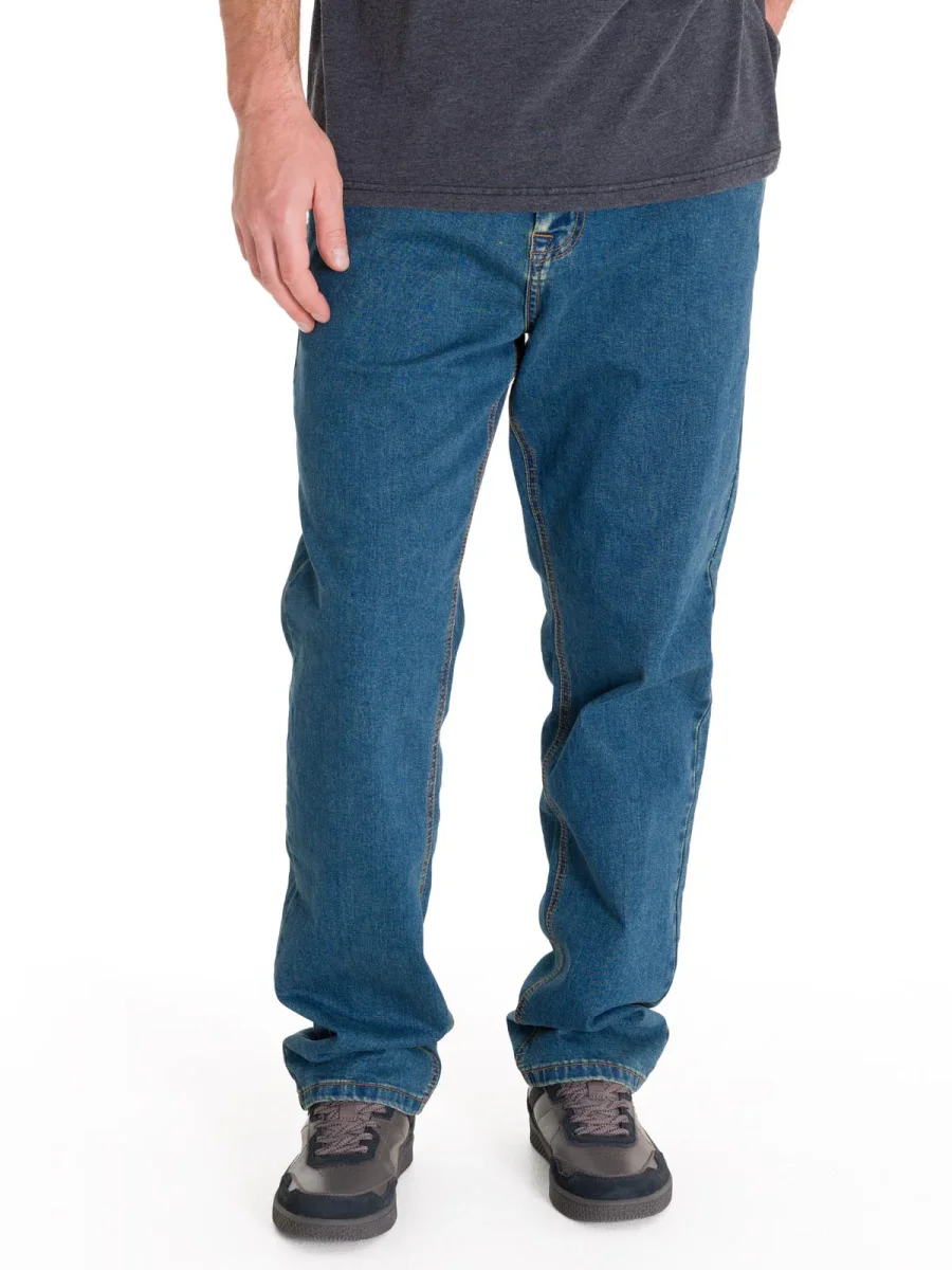 Jeans Casual Hombre Triblend Stretch Denim Straight Azul Cat - Imagen 2