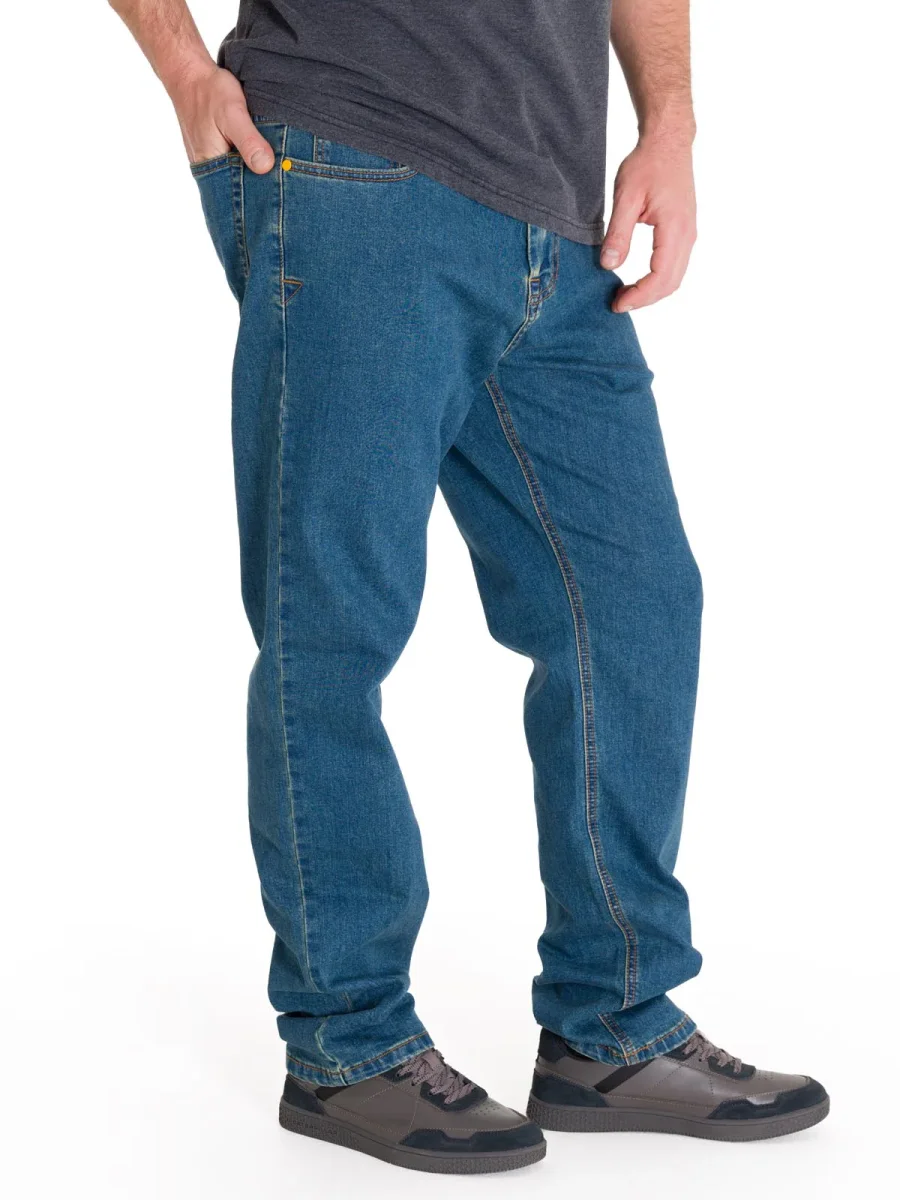 Jeans Casual Hombre Triblend Stretch Denim Straight Azul Cat - Imagen 3