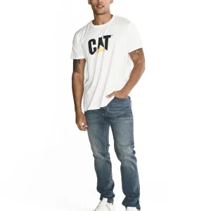 Jeans Casual Hombre Eco Stretch Denim Slim Azul Cat