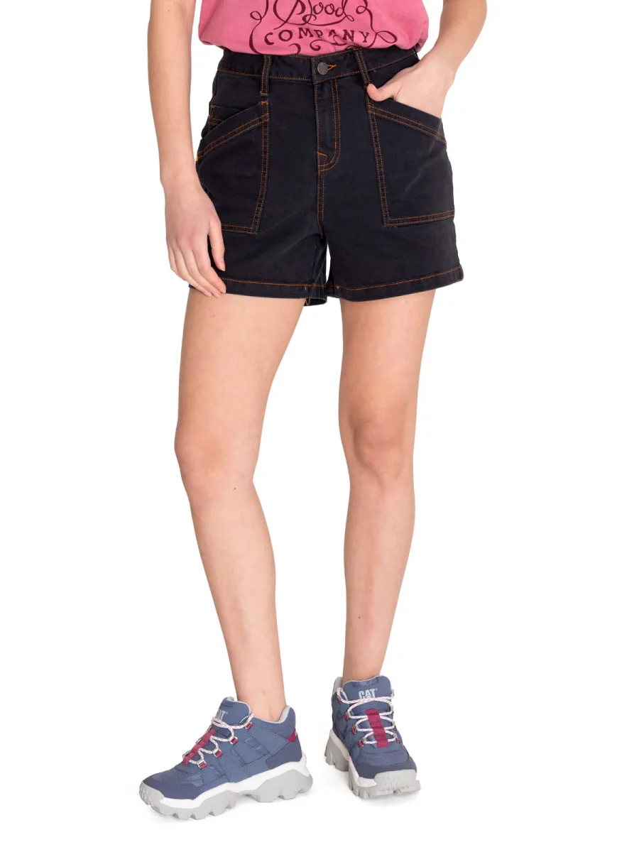 Short Casual Mujer TRIBLEND STRETCH DENIM SHORT Gris CAT - Imagen 2