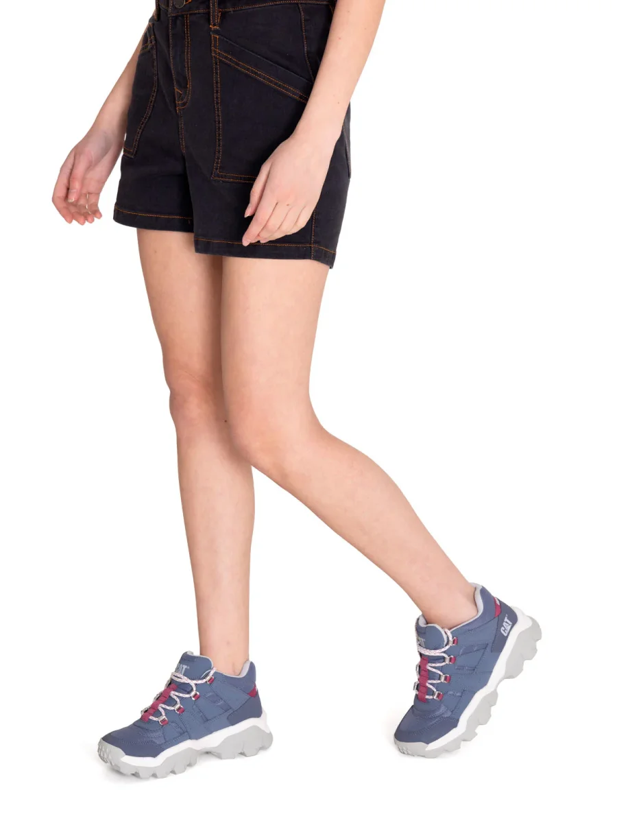 Short Casual Mujer TRIBLEND STRETCH DENIM SHORT Gris CAT - Imagen 3