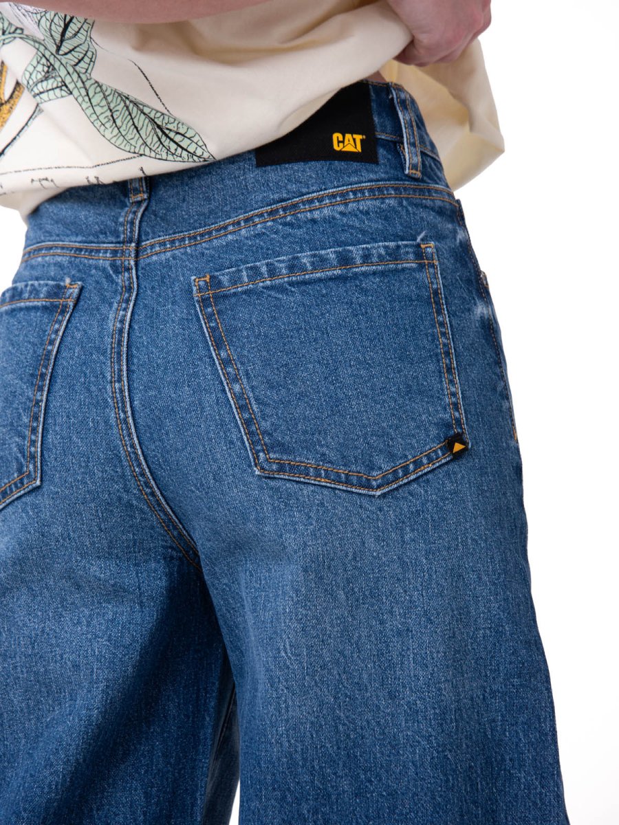 Jeans Wide Leg Mujer Denim Azul Cat - Imagen 4