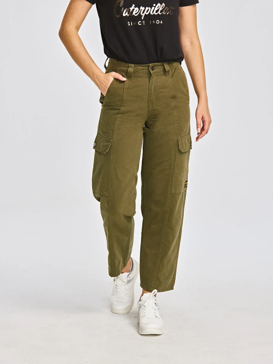 Pantalón Casual Mujer HERITAGE UNIFORM HIGH-RISE CARGO PANT Verde CAT