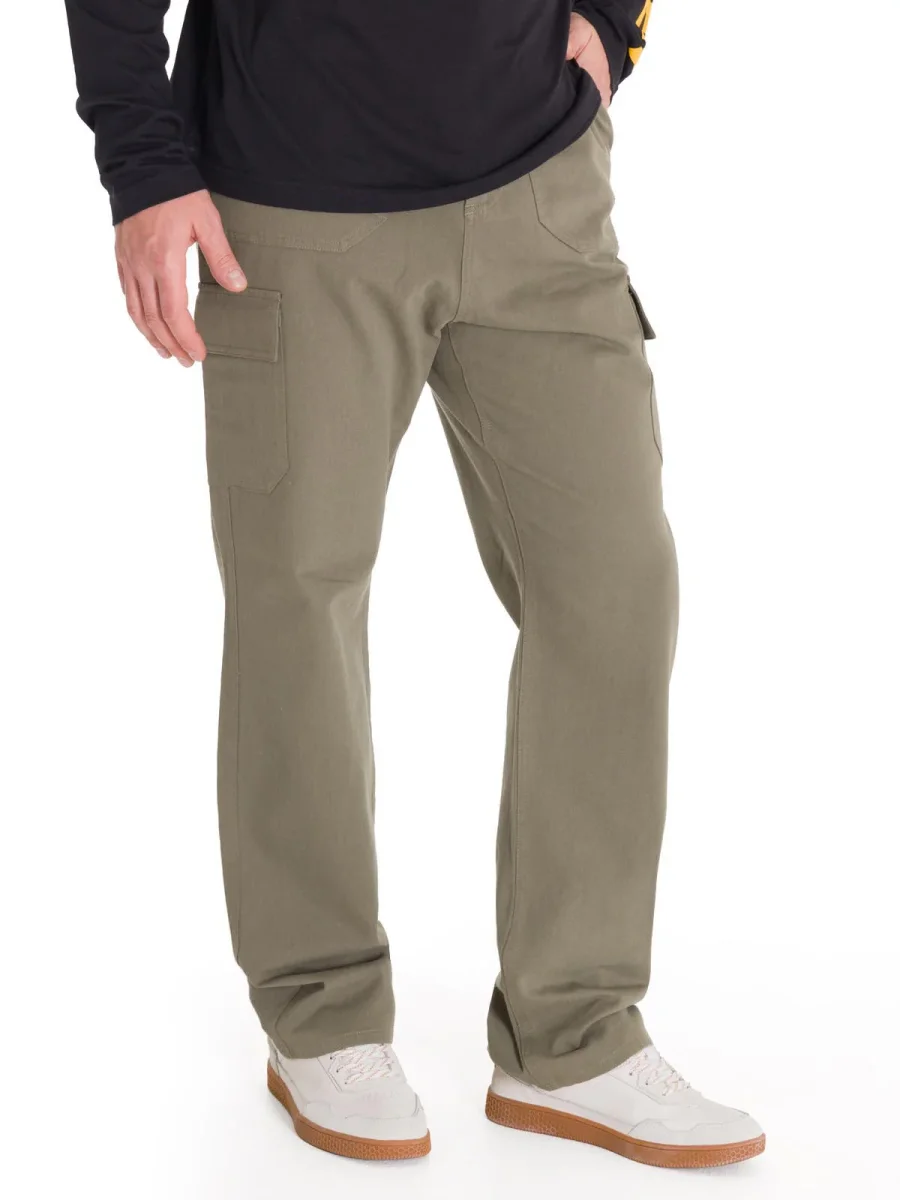Pantalón Tiro Medio Hombre HERITAGE STRAIGHT CARGO UTILITY Oliva Cat - Imagen 2