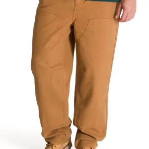 Pantalón Hombre Double Front Canvas Café CAT
