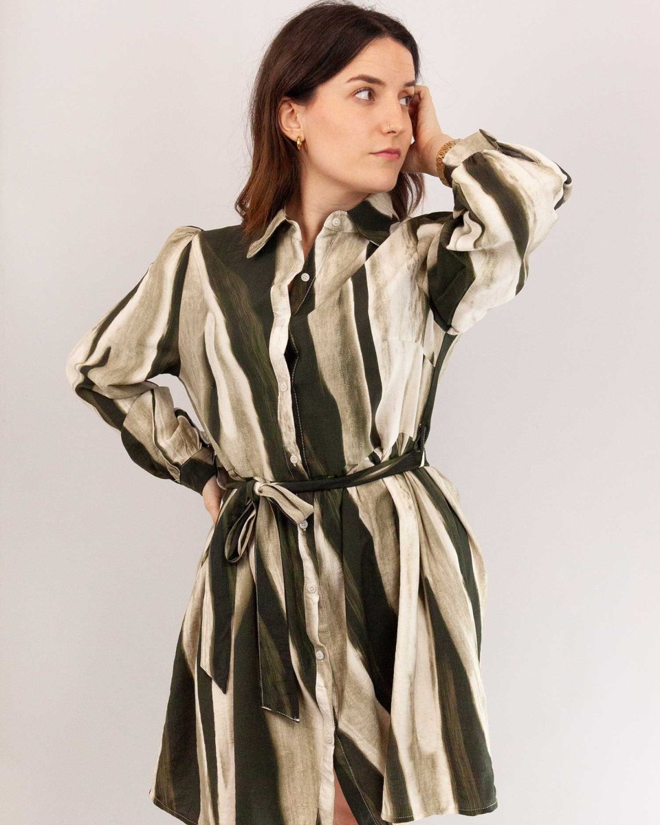 Vestido estampado camisero – Ouka - Imagen 2