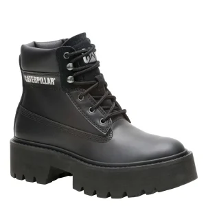 Botín Cuero Colorado Max 6 Zip Mujer Negro Cat