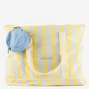 Maxi bolso rayas amarillo pastel – Victoria