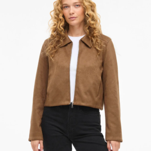 Chaqueta corta efecto ante – VILA