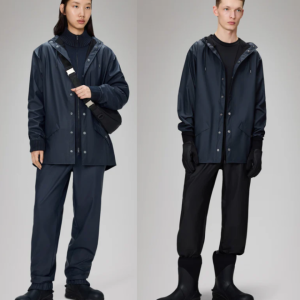 Chubasquero azul marino unisex – Rains