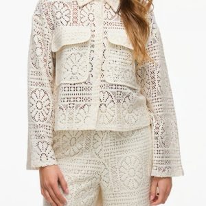 Camisa en crudo con bordado Vimerinda – VILA