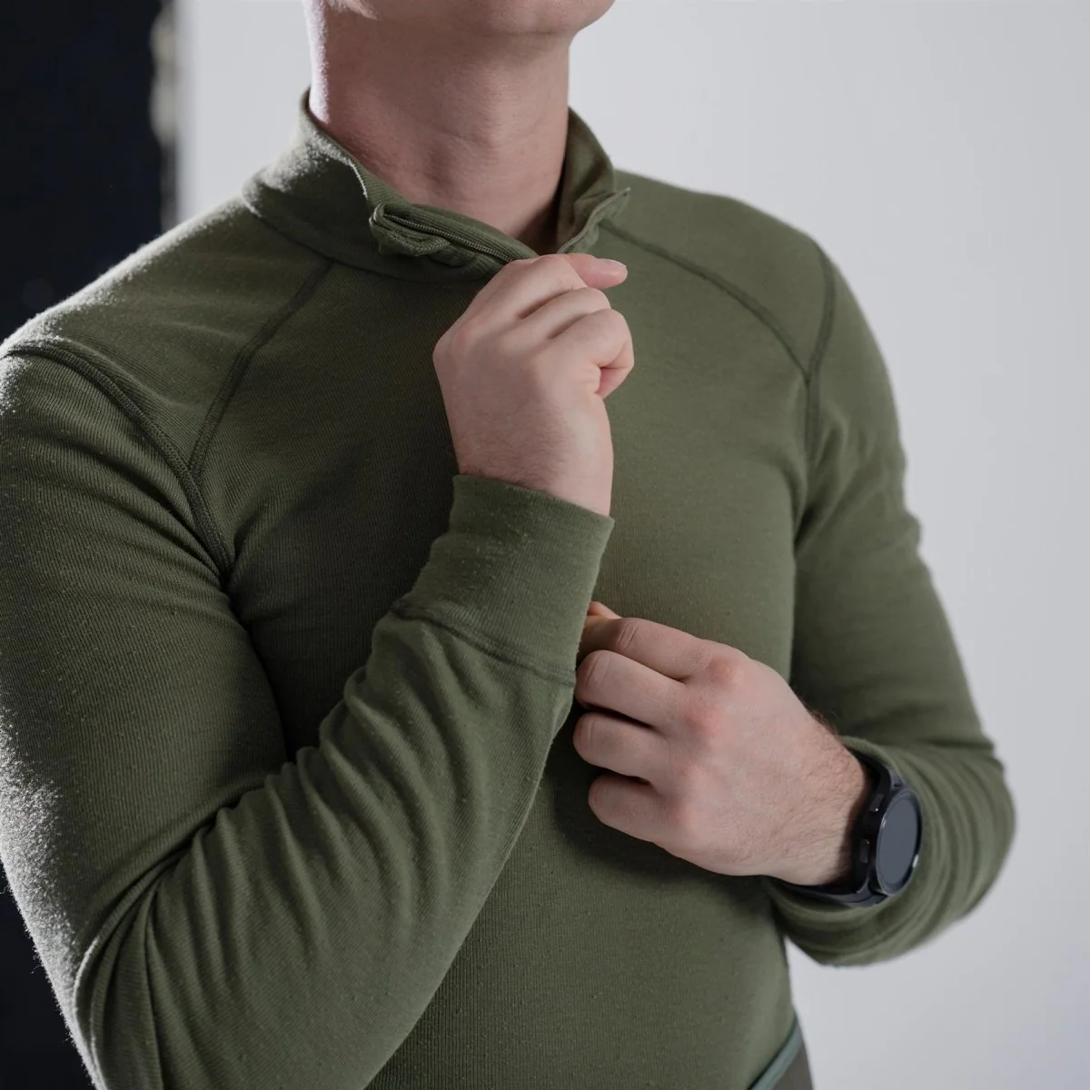Genuine Dutch Military underwear thermal shirts base layer long sleeve high neck - Imagen 3