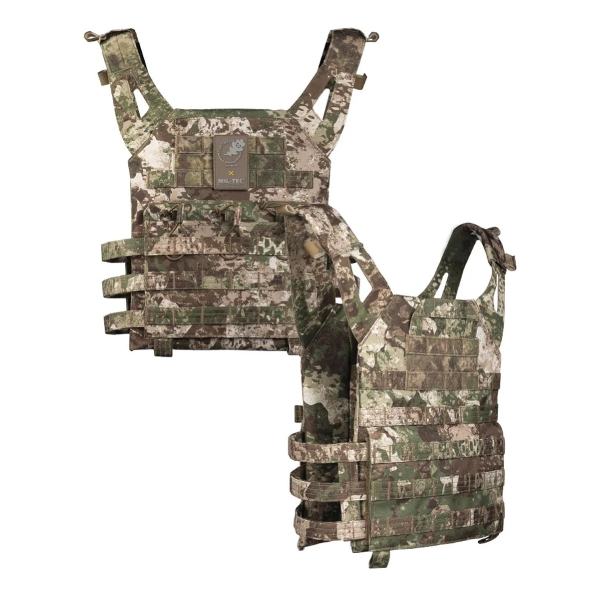 MIL-TEC army Plate carrier Gen II camouflage vest PVC coated comfortable molle - Imagen 5