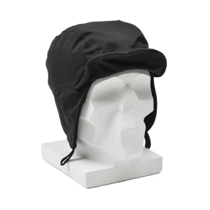 Original Dutch paratrooper hat ranger cap ear flaps brim windproof black surplus