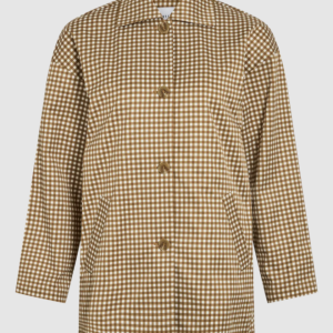 Parka cuadros vichy camel – VILA